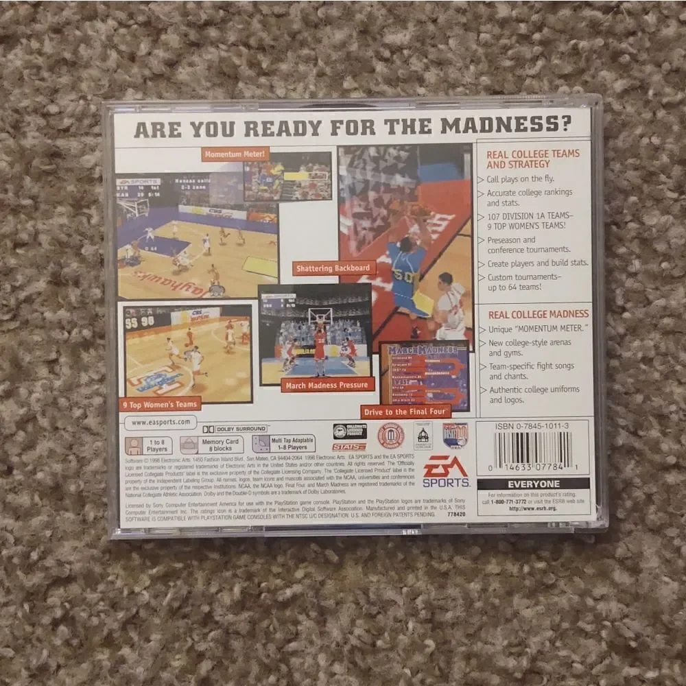 PlayStation March Madness 98, PRE-OWNED